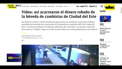 Video: así acarrearon dinero tras megarrobo a cambistas en Ciudad del Este