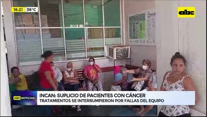 Crisis en el Incan: tratamientos se interrumpieron por fallas en el equipo