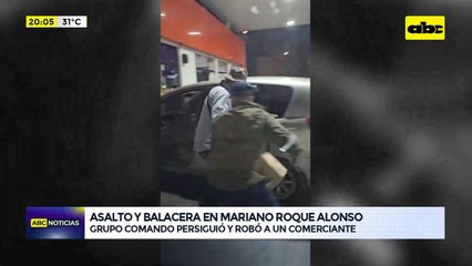 Video: asalto y balacera en Mariano Roque Alonso