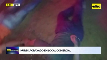 Video:Jóvenes asaltantes, atrapados tras chocar contra columna en Mariano R. Alonso