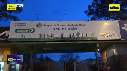 Video: Parque Ñu Guasu cerrado por seguridad