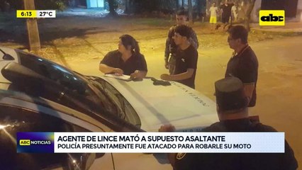 Video: Agente de Lince mató a supuesto asaltante