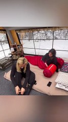 Snow Camping With Inflatable Tent In May  P3 #bushcrafting  #build  #camp  #camping  #survival  #she [7276530483142429995]