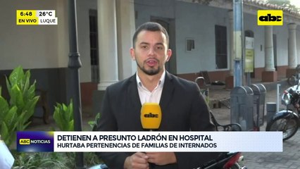 Video: Detienen a presunto ladrón en Hospital de Luque