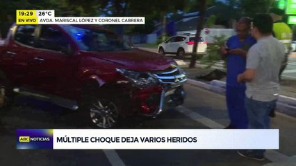 Video: múltiple choque sobre la avenida Mcal. López deja varios heridos