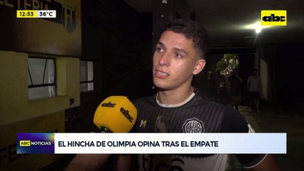 Video: el hincha de Olimpia opina tras el empate