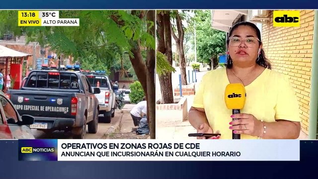 Operativos en zonas rojas de CDE: Codena monitorea las acciones en la ciudad