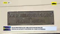 Sigue la protesta de jubilados municipales: denuncian incierto panorama de cobro de haberes