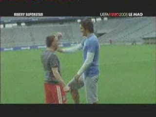 franck ribery luca toni s'amusent