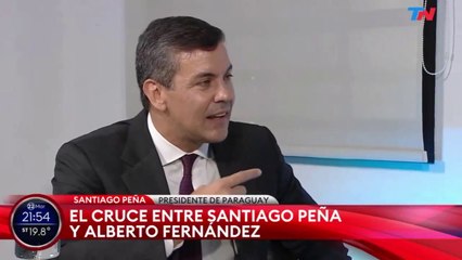 Santiago Peña revela acalorada discusión con Fernández por la Hidrovía