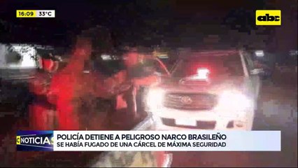 Video: Policía detiene a peligroso narco brasileño