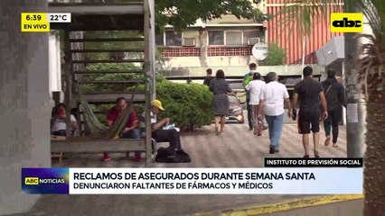 Video: Reclamos de asegurados durante feriado de Semana Santa