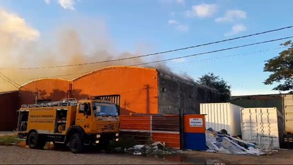 Incendio de depósito de cáñamo en Mariano Roque Alonso