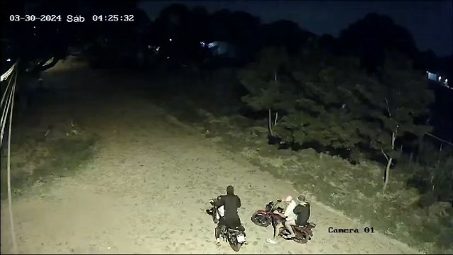 San Lorenzo.: circuito cerrado donde se ve el robo de una motocicleta