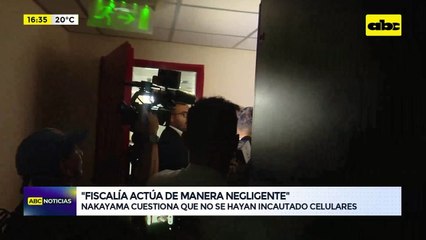 Video: el senador Nakayama cuestiona que la Fiscalía no haya incautados celulares de Cantero y Grisetti