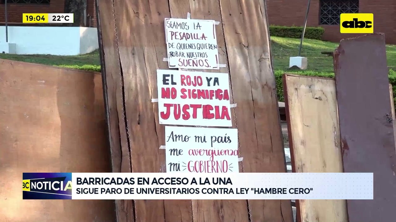 Sigue paro de universitarios contra ley Hambre Cero barricadas ya no permiten acceso a la UNA