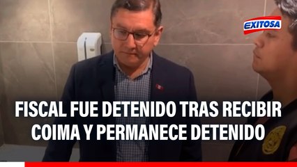 Fiscal fue detenido tras recibir coima y permanecer detenido