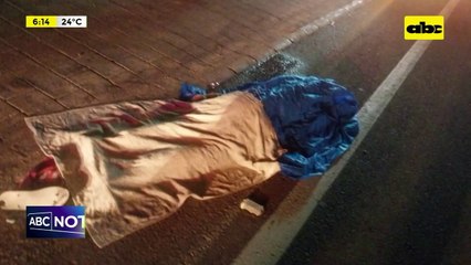 Video: Un hombre murió arrollado en Ypacaraí