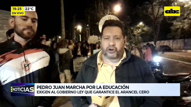 Arancel Cero: estudiantes de Pedro Juan Caballero marchan para exigir que se aseguren los fondos