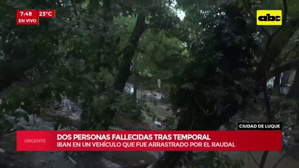 Temporal en Luque: una fallecida y una desaparecida
