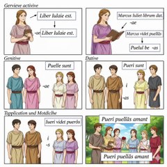 اللاتينية ١٠ lingua latina مراجعة+ الجمع الفاعل ذ/ث +الجمع المفعول به ذ/ث