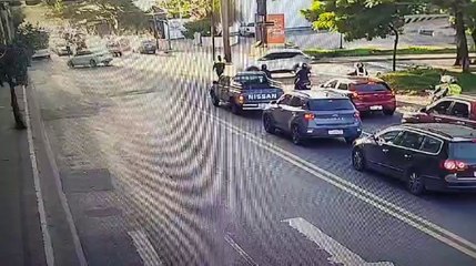 Momento en que PMT fue atropellada