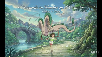 Spirited away Haku le canta a chihiro Recuerdo tu Nombre en el Viento