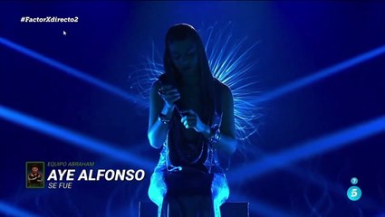 Aye Alfonso se presentó con "Se fue" de Laura Pausini en la primera semifinal de Factor X España