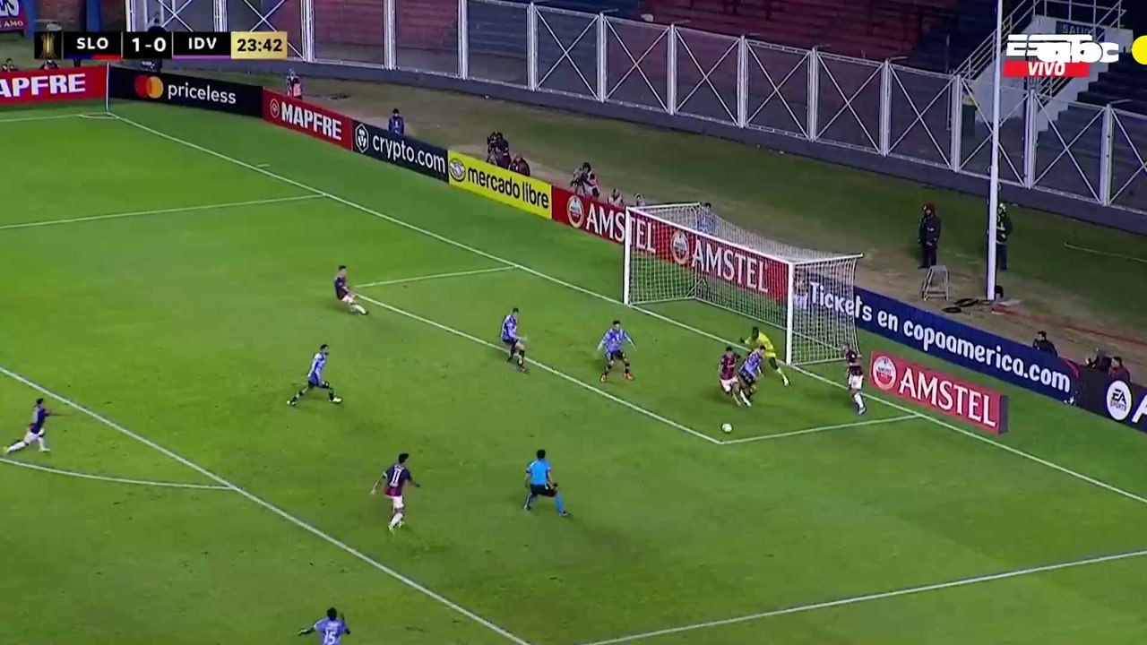 El gol de Adam Bareiro en el triunfo de San Lorenzo de Almagro