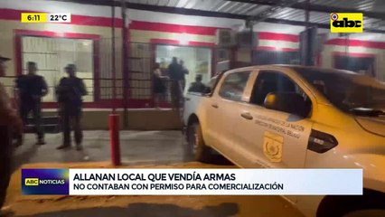 Zeballos Cué: allanan local que vendía armas