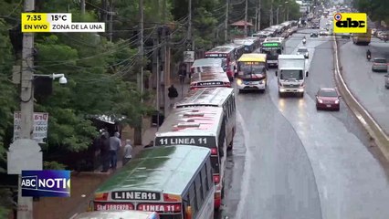 Líneas internas despliegan sus buses y piden garantías para operar durante paro