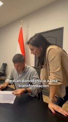 Santiago Peña Y La Ministra De Mopc Anunciando Que Se Reglamento Ley De Pamivento Rígido