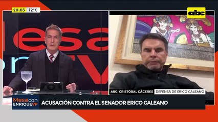 Defensa de Erico sobre acusación fiscal: ‘’No existe ningún elemento de asociación ilícita’'