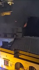 Incendio en el edificio de la Caja de Jubilados y Pensionados del Personal Municipal