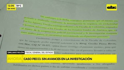 Caso Pecci: “el escenario del crimen es Colombia” reafirma Rolón