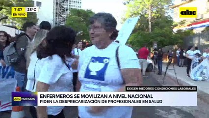 Video: Enfermeras se movilizan y piden la desprecarización del personal de salud