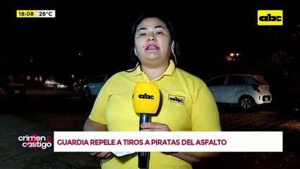 Video: Guardia repelió a tiros a piratas del asfalto en Minga Guazú