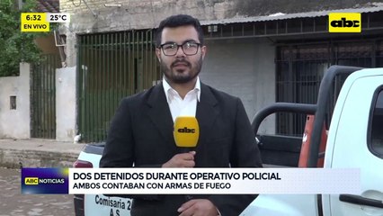 Video: Dos hombres fueron detenidos durante operativo en el Barrio San Cayetano
