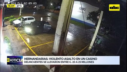 Video: así fue el violento asalto en un casino de Hernandarias