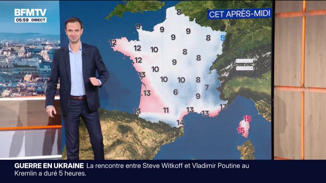 De la pluie dans l'Est et des éclaircies sur le reste de la France, avec des températures comprises entre 5°C et 15°C... La météo de ce mercredi 3 décembre
