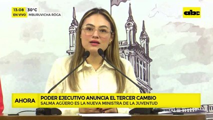 Salma Agüero: anuncian nueva ministra de juventud