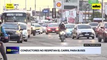 Carril exclusivo de buses: tramo siguen sin cumplirse pese a medidas
