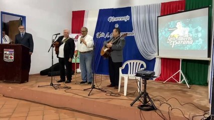 Con música y orgullo honraron a Luis Alberto del Paraná en Altos