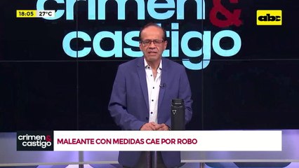 Video: maleante con medidas cae por robo en San Lorenzo