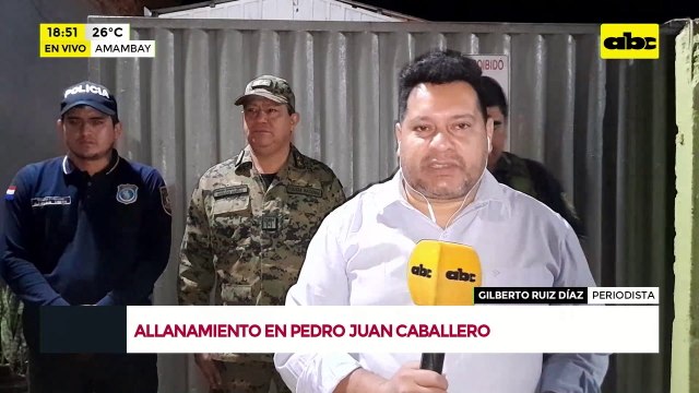 Video: allanamiento en Pedro Juan Caballero tras el ultimo caso de sicariato