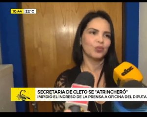 Funcionaria De Cleto Giménez Se Atrincheró Frente Al Despacho Del Diputado Para Evitar El Acceso De La Prensa