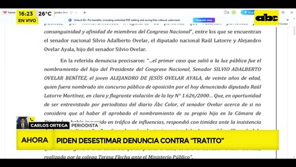 Nepobabies: Fiscalía pide desestimar denuncia contra “Tratito” Ovelar