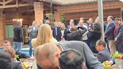 Dionisio Amarilla en el cumpleaños de Horacio Cartes