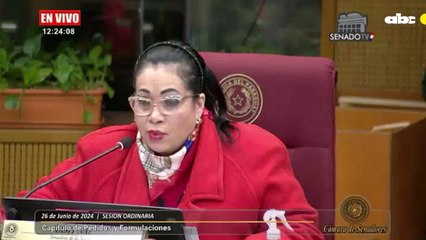 Momento en que Yamy Nal se equivoca en cantidad de senadores y en donde adelanta que será presidenta del Senado