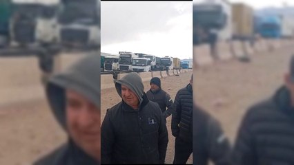 Camioneros Varados en Uspallata, Argentina